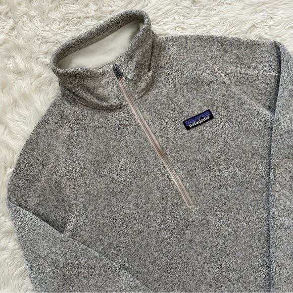 Patagonia Jacket Women's Better Sweater 1/4-Zip Fleece Pullover Pelican Sz S - Picture 4 of 12